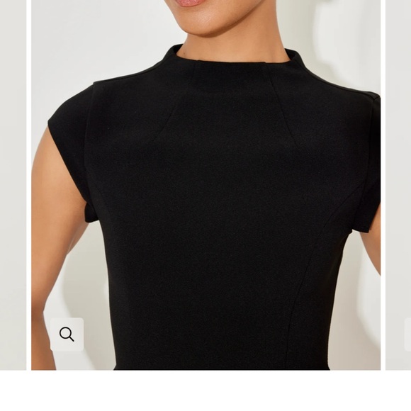 Odd Muse Black Sleeveless Mini Dress- Ultimate Muse Cap Sleeve Mini Dress - Picture 3 of 9